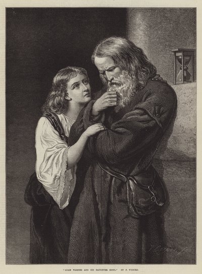 Adam Warner and His Daughter Sibyl by Francis John Wyburd